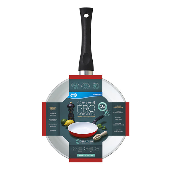 JML Ceracraft Pro pan red 20cm, imported from the UK