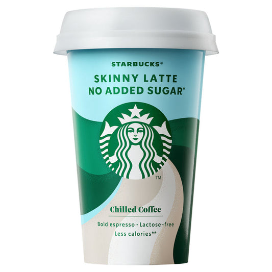 Starbucks Skinny Latte Chilled Coffee 220ml GOODS ASDA   