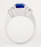 Suzanne Kalan white gold sapphire diamond ring, imported from the UK