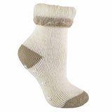 Sock Snob Ladies Alpaca Wool Blend Slipper Socks 4-8 UK GOODS Superdrug Beige  