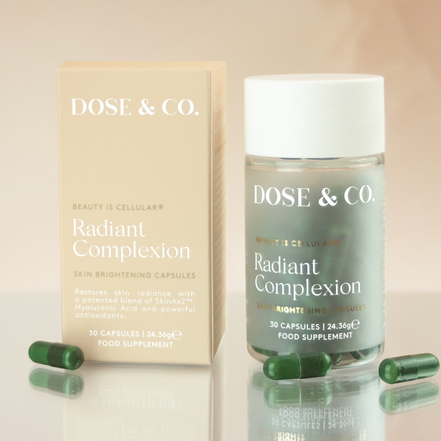Dose & Co Radiant Complexion supplement 30 capsules (British brand)