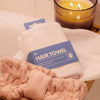 Superdrug hair towel recycled polyester (British brand)