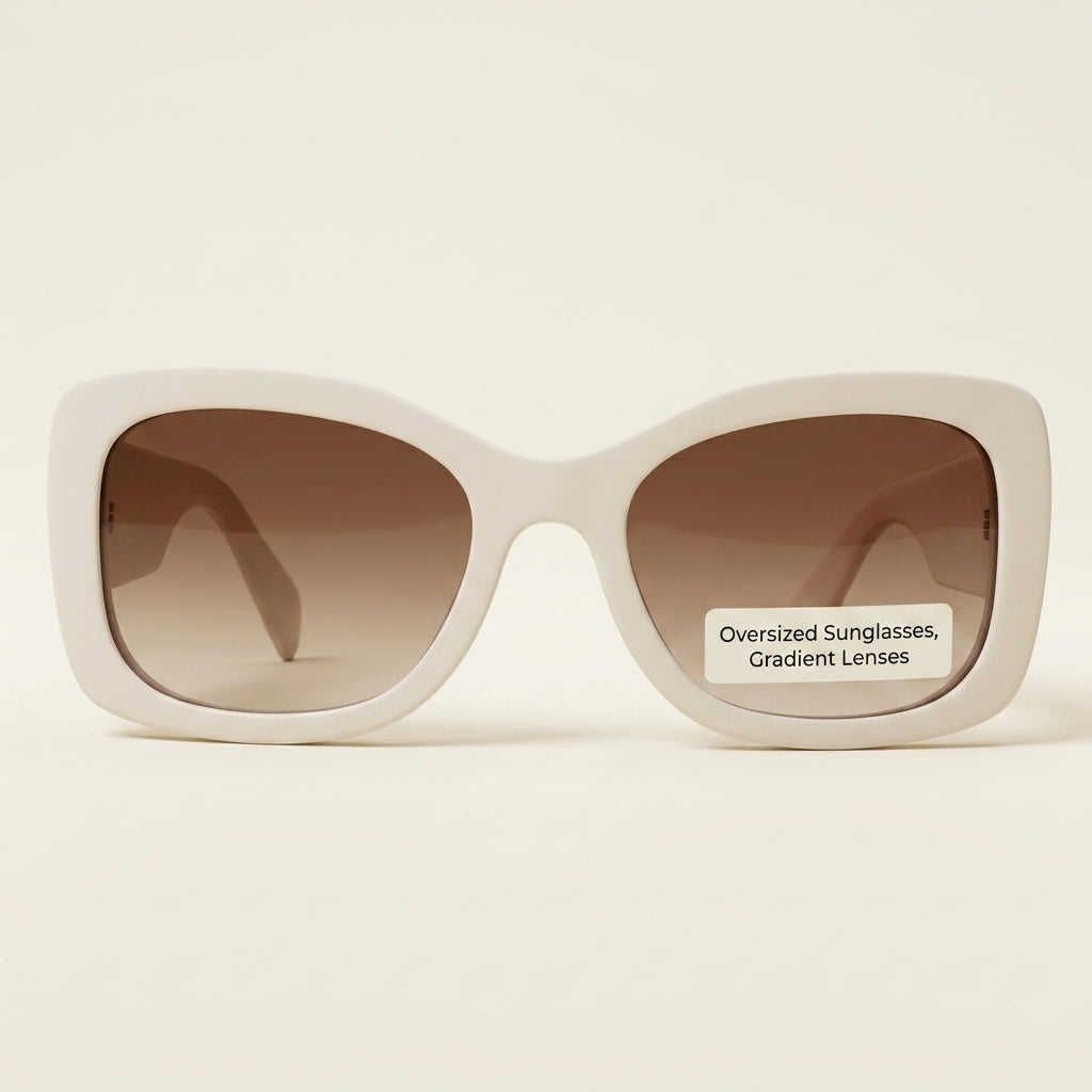 Prada PRA08S oval acetate sunglasses gradient brown - British product