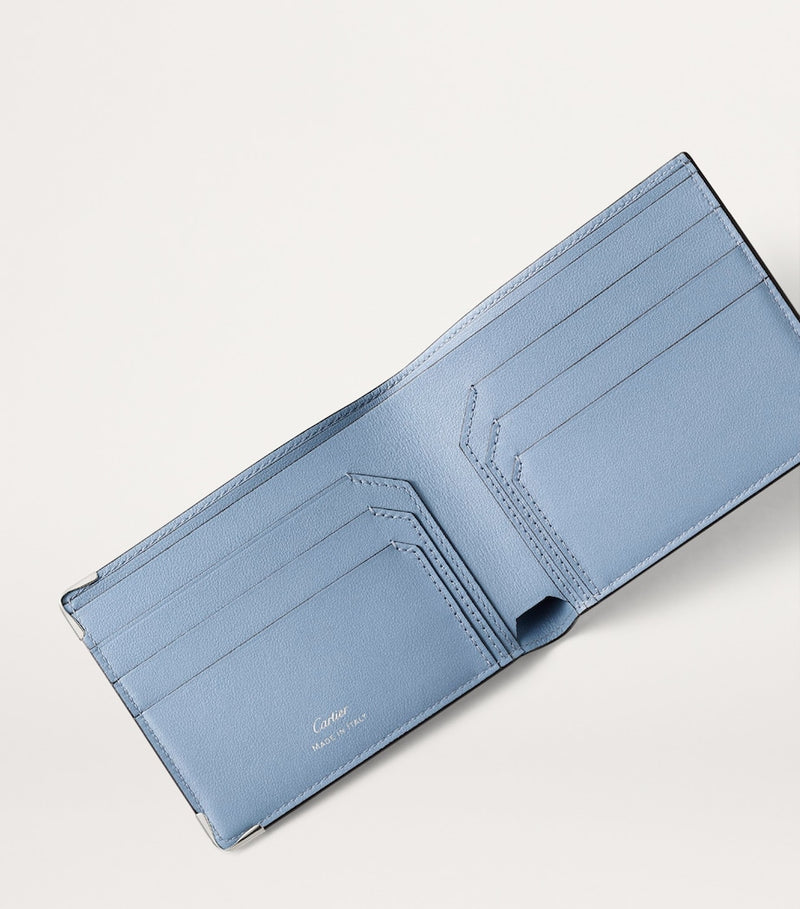 Cartier sterling silver cufflinks and leather pen wallet set - British product