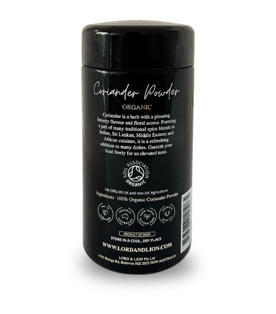 Lord & Lion organic coriander powder 45g, UK version
