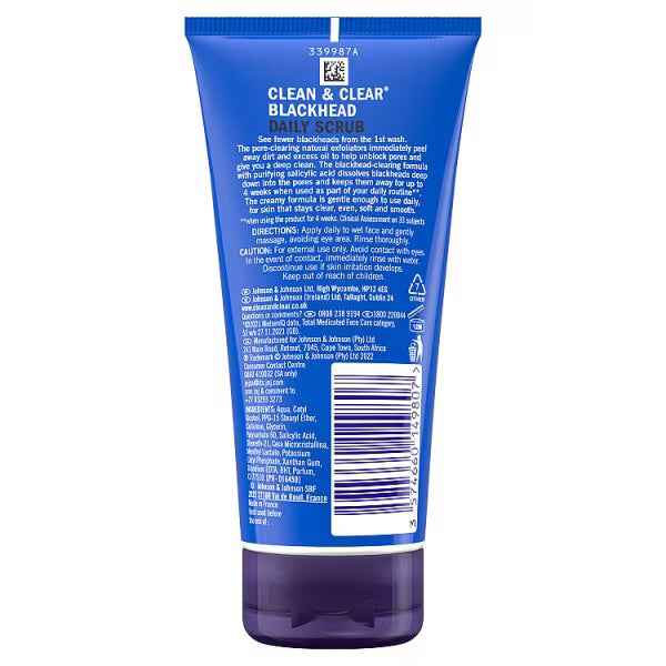 Clean &amp; Clear Blackhead Scrub 150ml