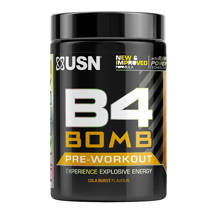 USN B4 Bomb Pre-Workout Hawaiian Pump 300g Pre Workout Supplements Holland&Barrett Cola