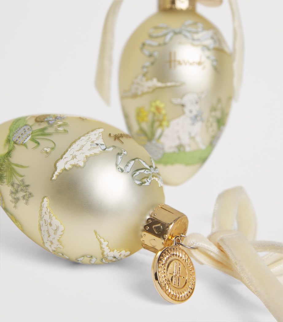 Harrods small Easter hanging decorations pack of 3, UK version