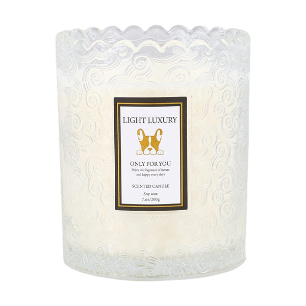 Livingandhome soy candle pear and freesia 200g, imported from the UK