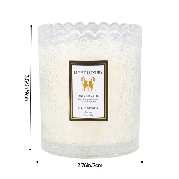 Livingandhome soy candle pear and freesia 200g, imported from the UK