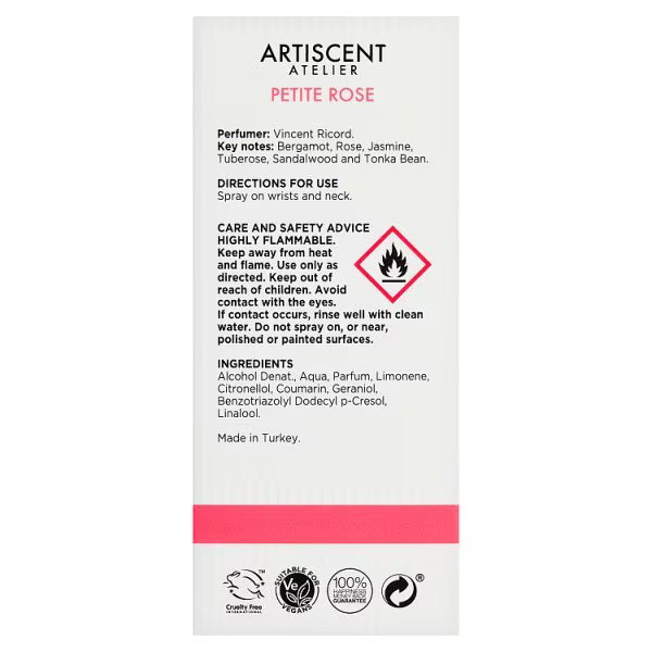 Superdrug Artiscent Petite Rose perfume 50ml (British brand)