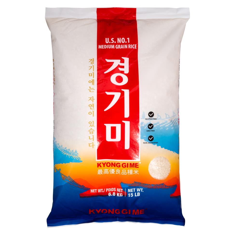 Kyong Gimi medium grain rice 6.8kg - British product