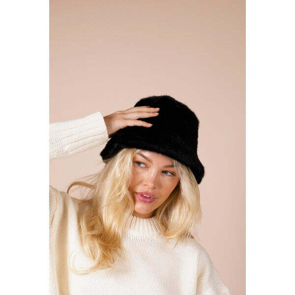 SVNX soft textured bucket hat black 56-58cm - British product