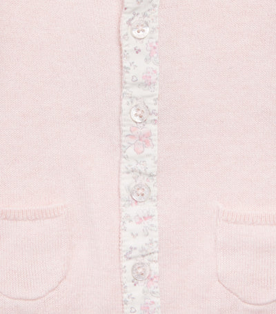 Marie-Chantal Baumwoll-Kaschmir Casey Baby-Strickjacke (3-24 Monate)