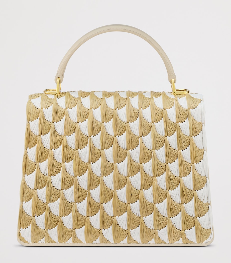 Bvlgari Serpenti Forever Henkeltasche mittel Calla Raffia - Britisches Produkt