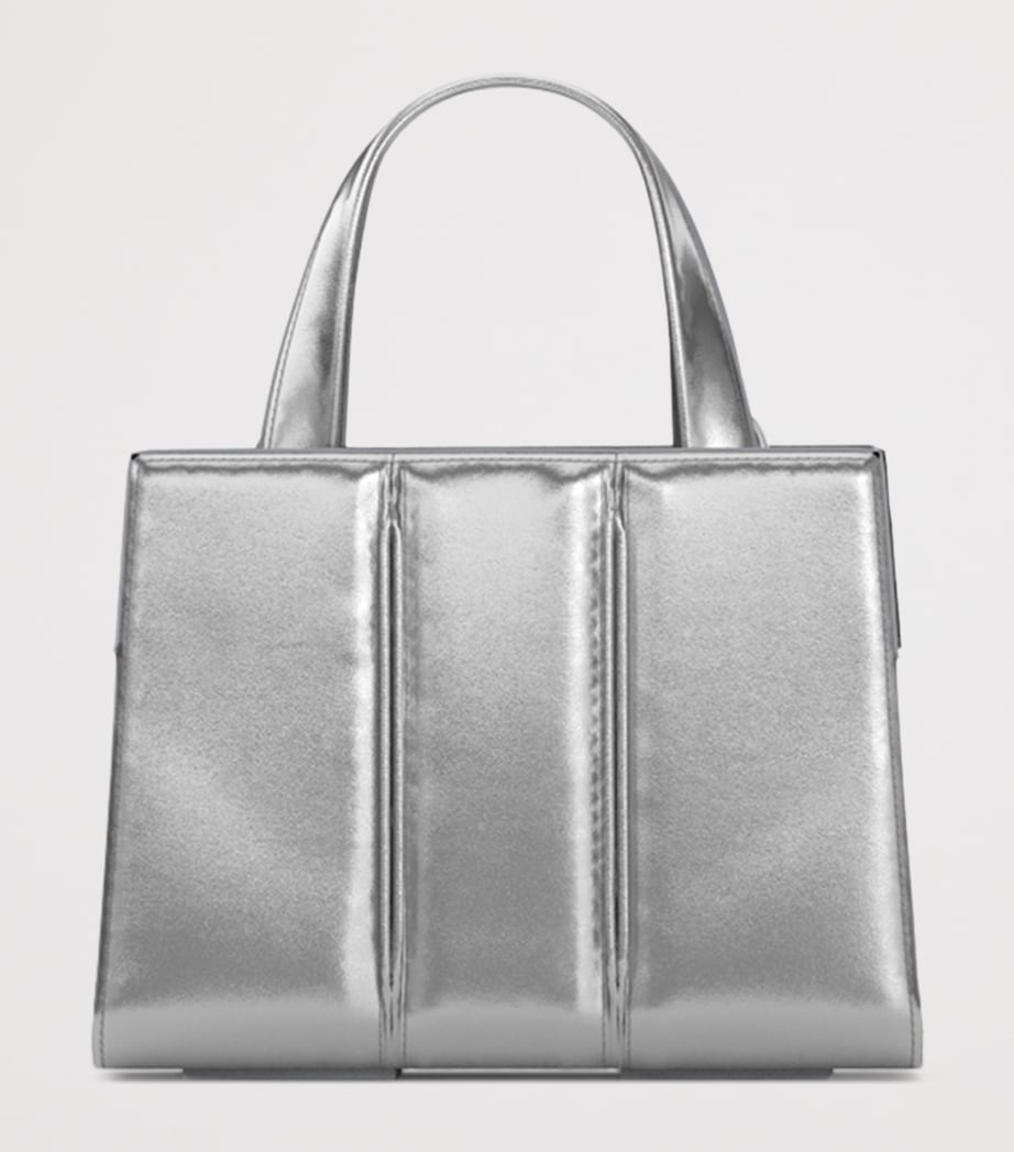 Max Mara Whitney metallic leather top-handle handbag (British brand)