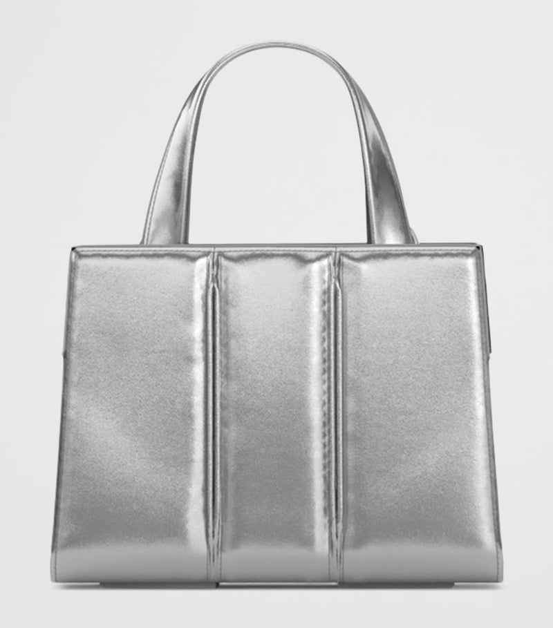 Max Mara Whitney metallic leather top-handle handbag (British brand)