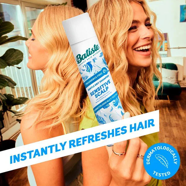 Batiste dry shampoo Sensitive Scalp Fragrance Free 200ml - British product