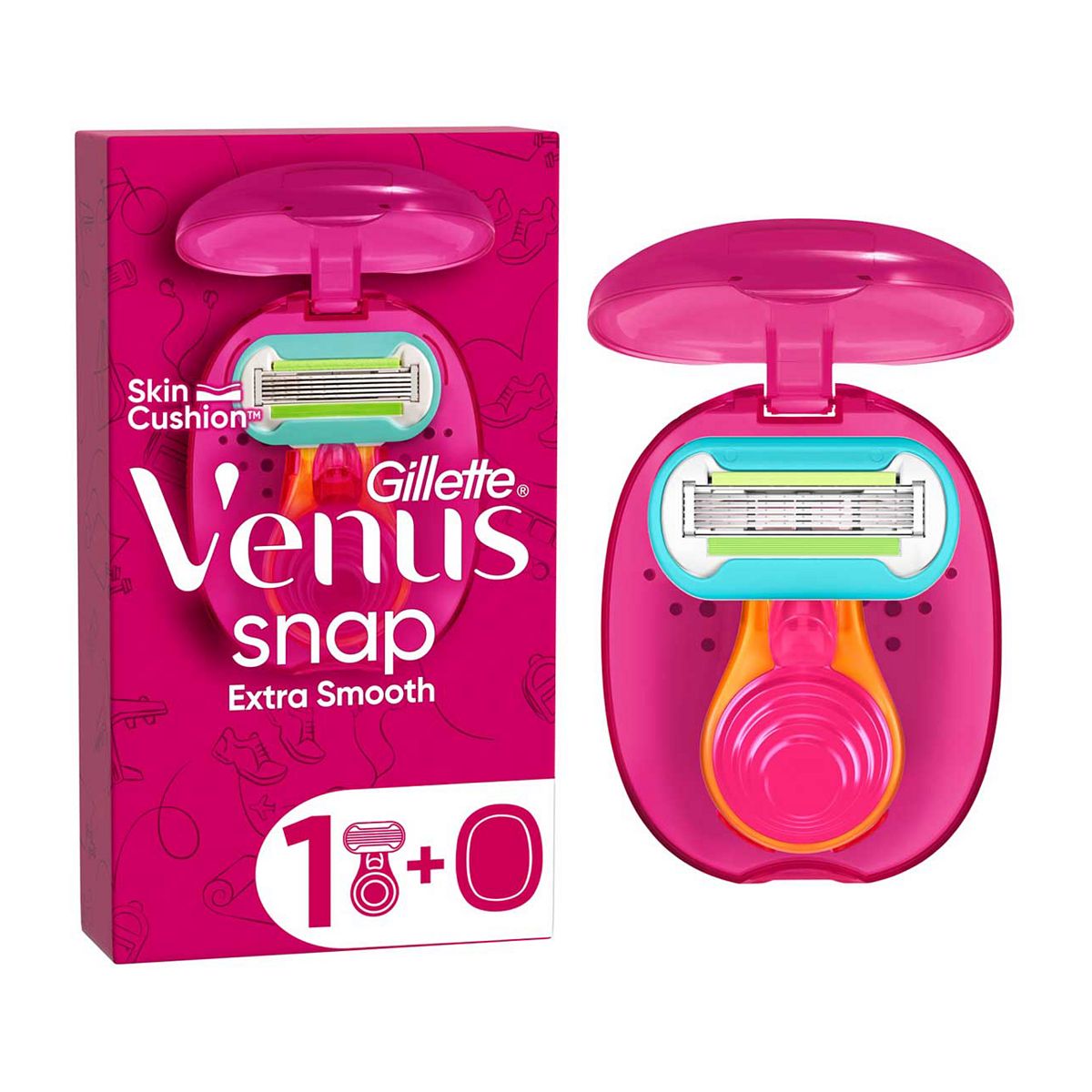 Venus Snap Comfortglide Spa Breeze Razor Suncare & Travel Boots   