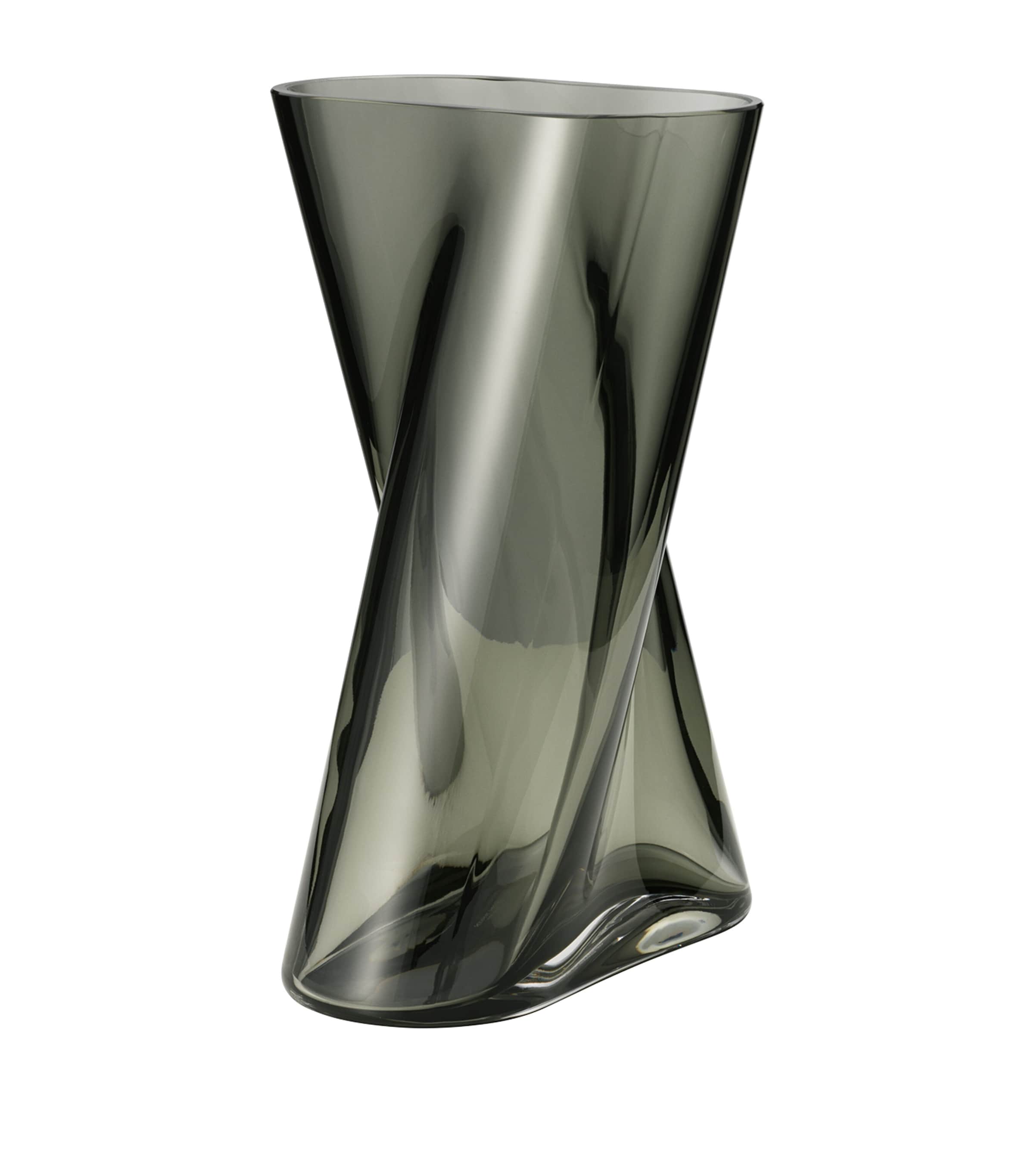 Georg Jensen Lituus medium glass vase 24cm, imported from the UK