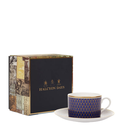 Harrods Halcyon Days طقم شاي وصحن Antler Trellis - اشترِ عبر الإنترنت من McGrocer