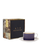 Halcyon Days Antler Trellis teacup and saucer, UK version