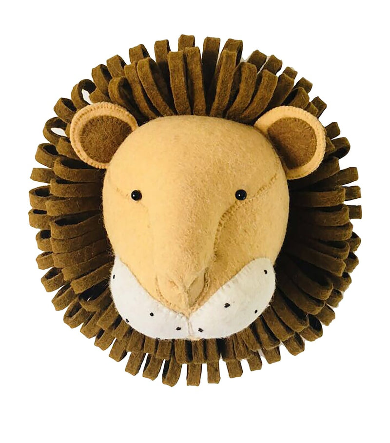 Fiona Walker lion head decoration wool 45cm - British product