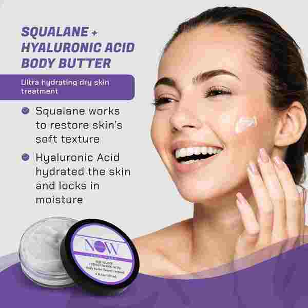 NOW Beauty Squalane Body Butter 180ml, imported from the UK