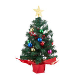 Livingandhome mini Christmas tree with lights 57cm, imported from the UK