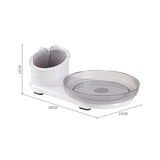 Livingandhome rotating tray makeup organizer white, UK version