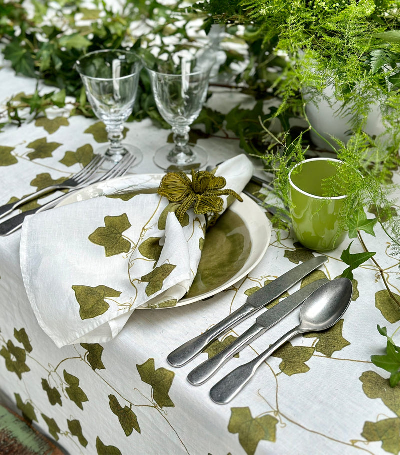 Summerill & Bishop Linen Ivy Napkin 50cm x 50cm (British brand)