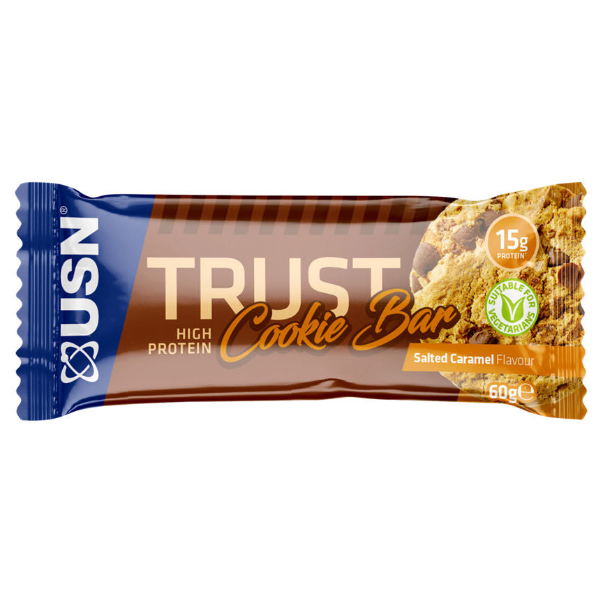 USN Trust Cookie Bar Salted Caramel Flavour Sports Nutrition ASDA   