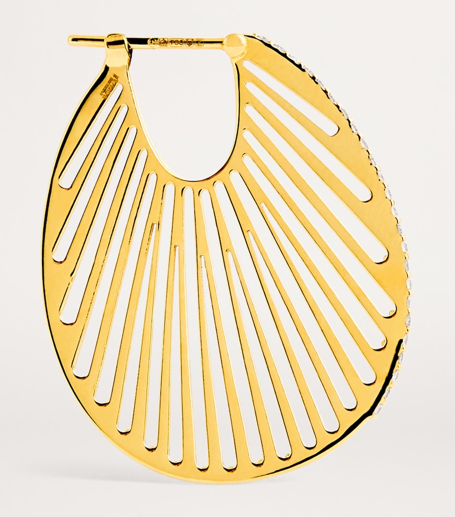 L'Atelier Nawbar Cosmic Rays earrings in 18kt yellow gold - British product
