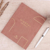 Myga Mindful Journal suede hardcover with gold foil - British product