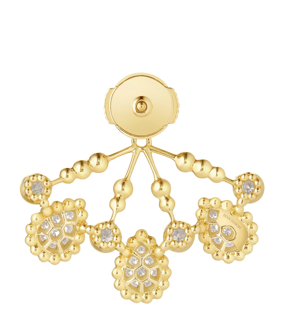 Boucheron Serpent Bohème yellow gold diamond single earring, imported from the UK