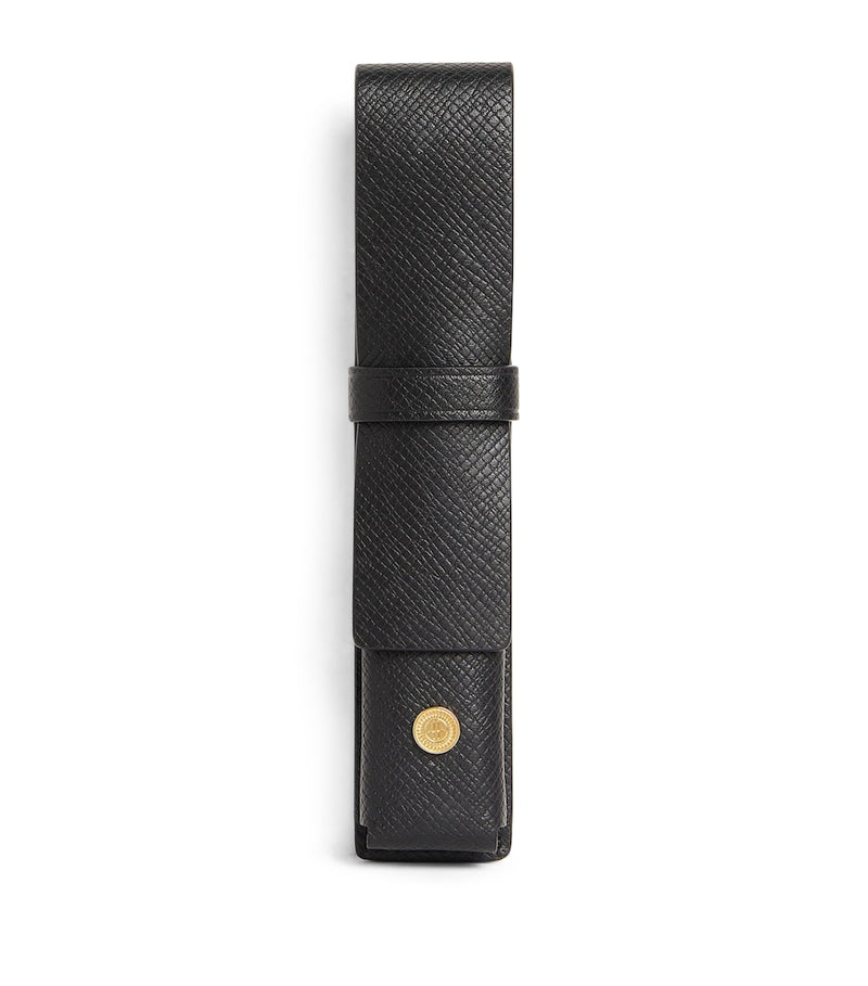 Harrods leather pen sleeve with engraved logo, UK version