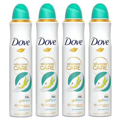 Superdrug Dove Pear and Aloe Vera Antiperspirant Deodorant 200ml x 4- Buy online at McGrocer