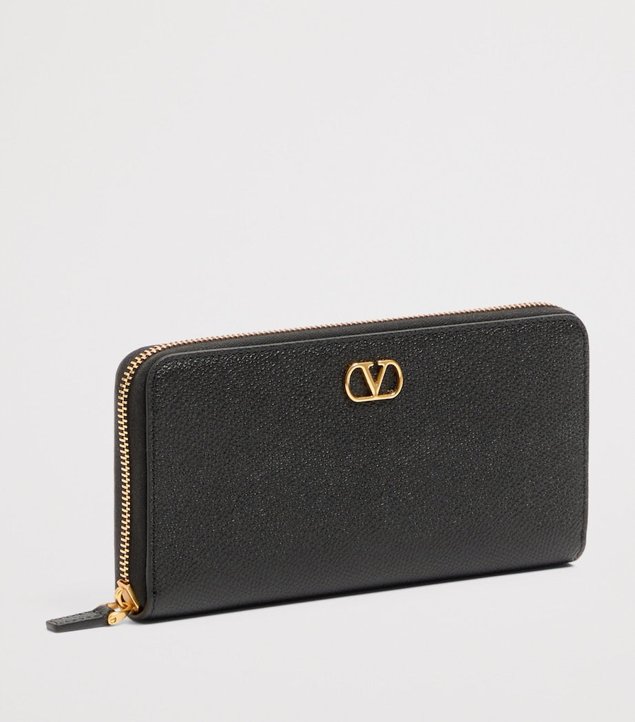 Valentino Garavani VLogo Signature zip-around wallet calf leather - British product
