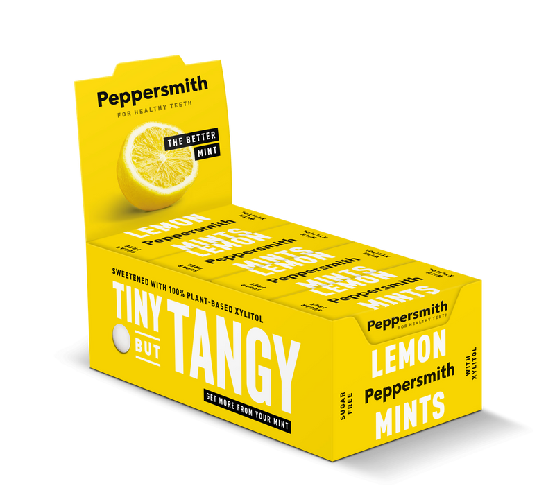 Peppersmith lemon mints 12 pack - British product