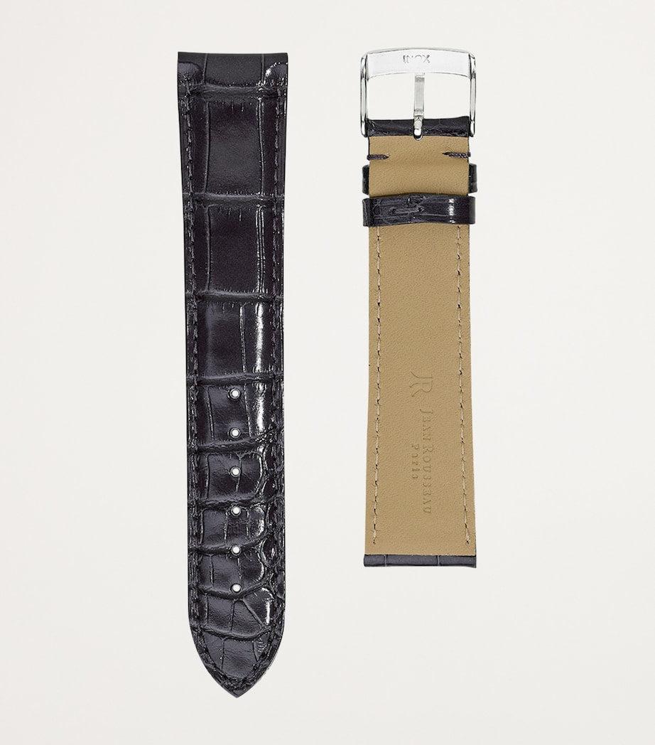 Jean Rousseau alligator leather watch strap 17mm, UK version