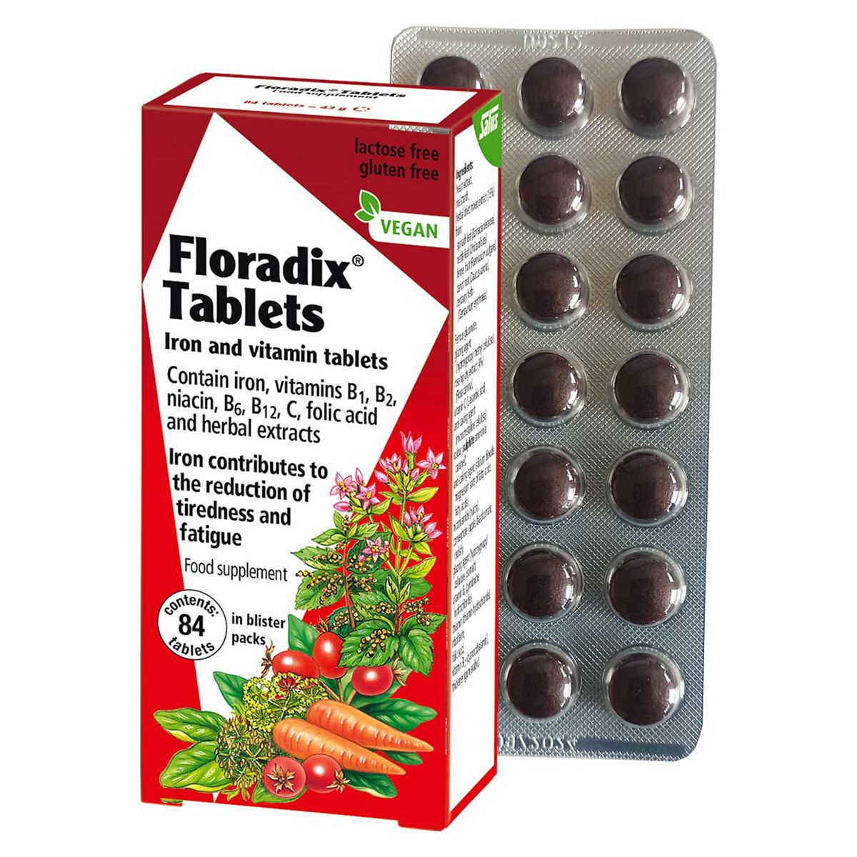 Floradix Iron Tablets 84s GOODS Boots   