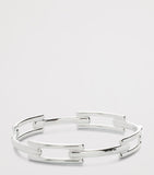 Monica Vinader Signature Link bangle in sterling silver, imported from the UK