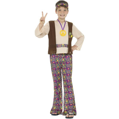 Superdrug Smiffys Hippie Boy Costume with Top and Attached Waistcoat- Buy online at McGrocer