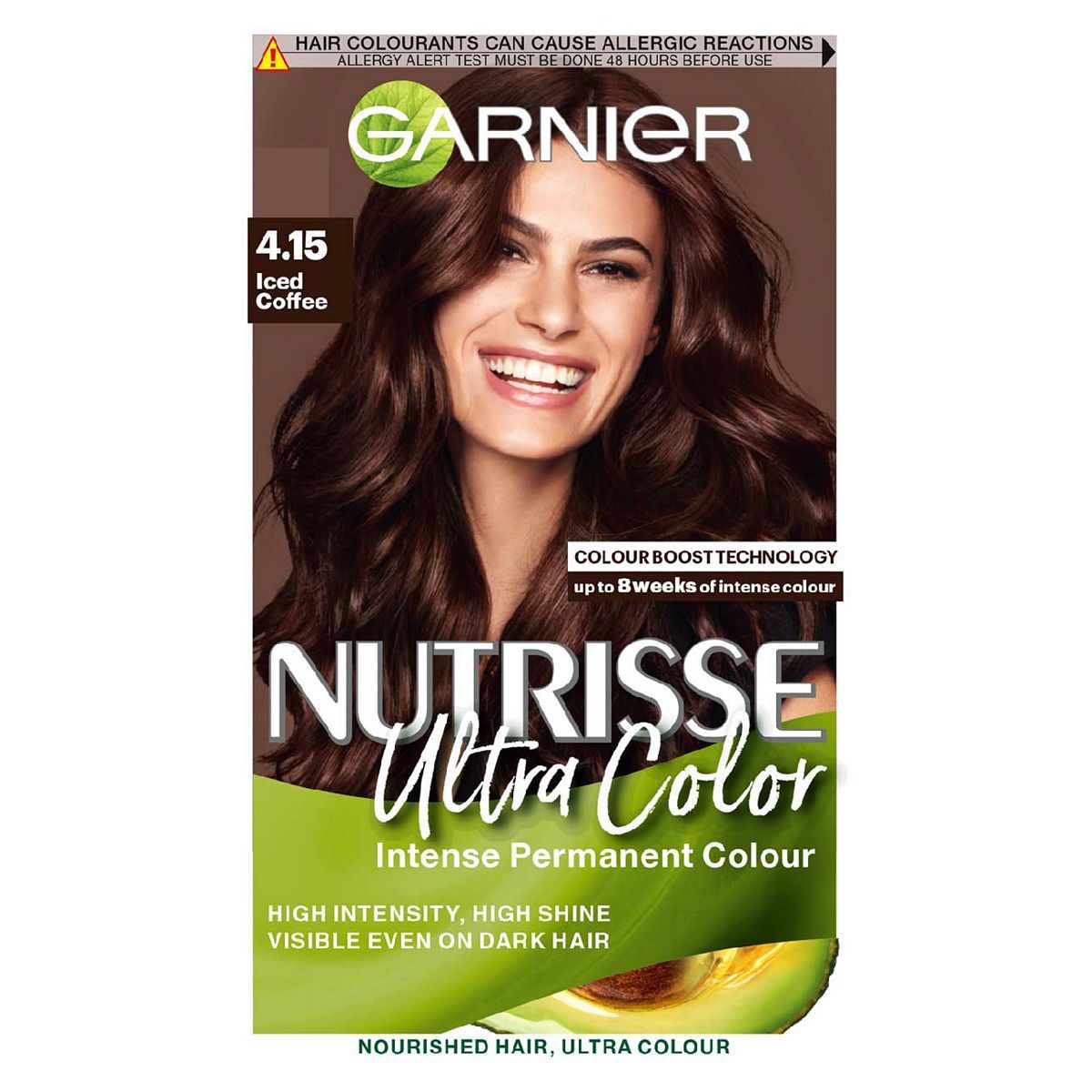 Garnier Nutrisse Ultra Color 4.15 Iced Coffee Brown Permanent Hair Dye GOODS Boots   