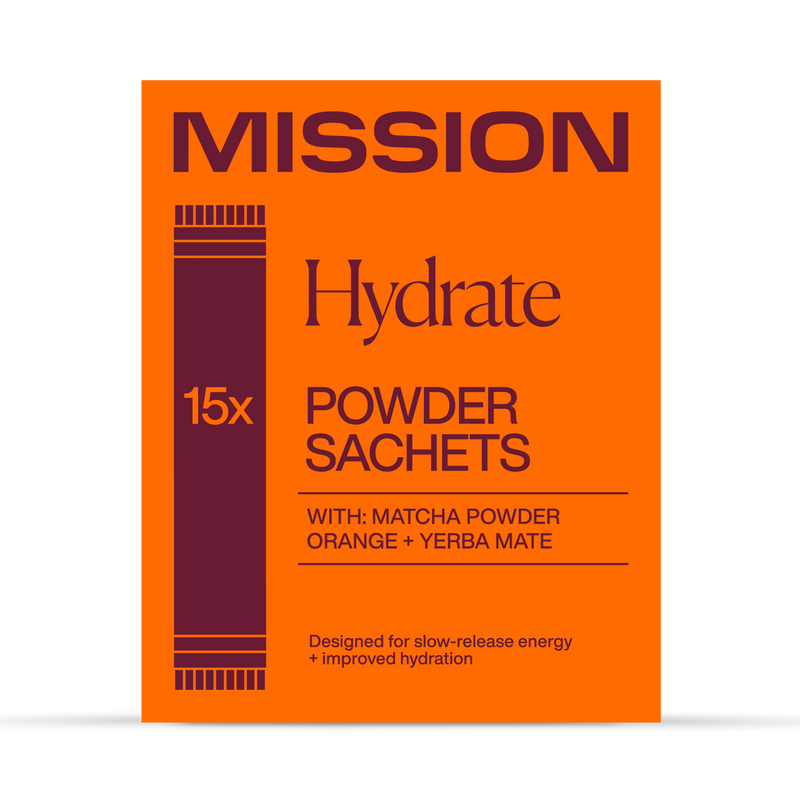 Mission matcha powder Orange Yerba Maté 15 sachets, UK version