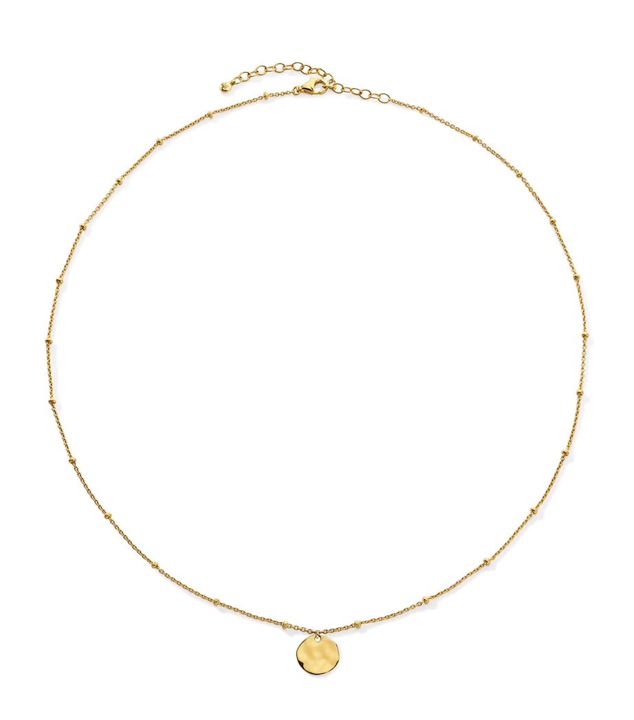 Monica Vinader gold vermeil disc chain necklace - British product