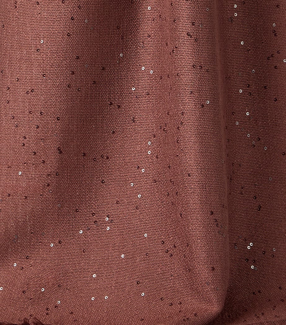 Brunello Cucinelli cashmere-silk sequinned scarf 200cm x 80cm - British product