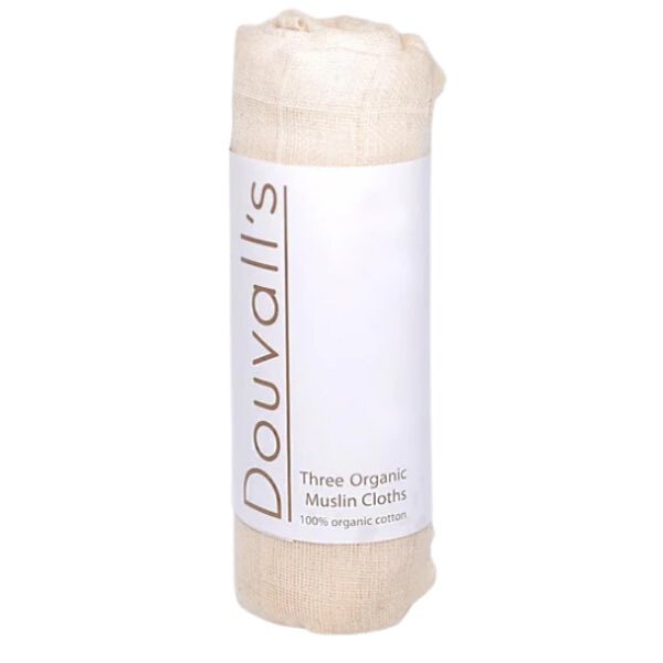 Douvall's 100% Organic Cotton Muslin Cloths X3 GOODS Superdrug   