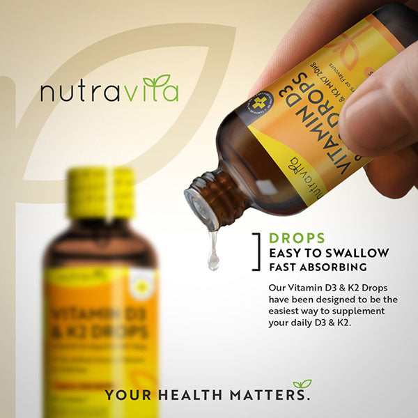 Nutravita Vitamin D3 & K2 Drops - 2000 Vegetarian Drops GOODS Superdrug   