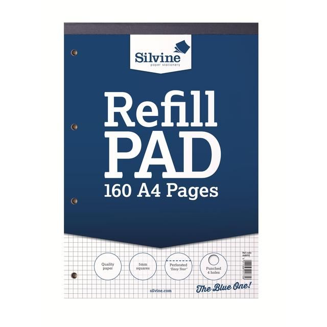 A4 5mm Square Graph Refill Pad